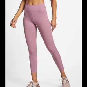 Nike One Luxe 7/8 Tights -Dusty Rose Mauve -Small